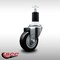 Service Caster 3.5'' SS Black Poly Wheel Swivel 1-1/2'' Expanding Stem Caster SCC-SSEX20S3514-PPUB-BLK-112 - alternate 3